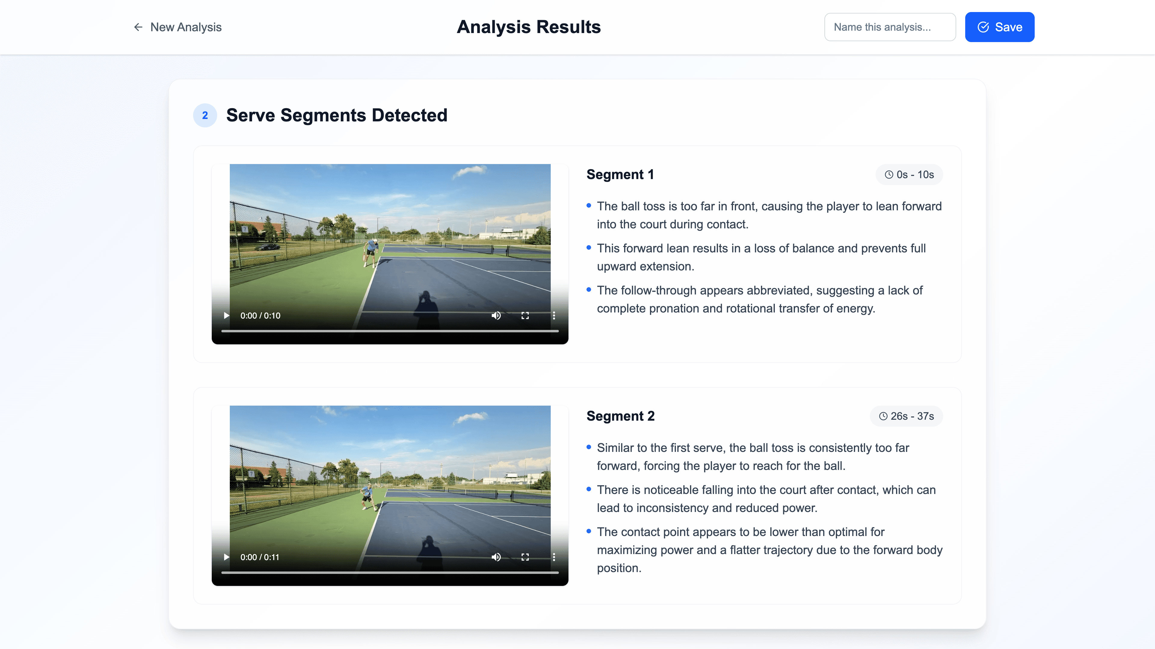 Tennis Serve Coach screenshot